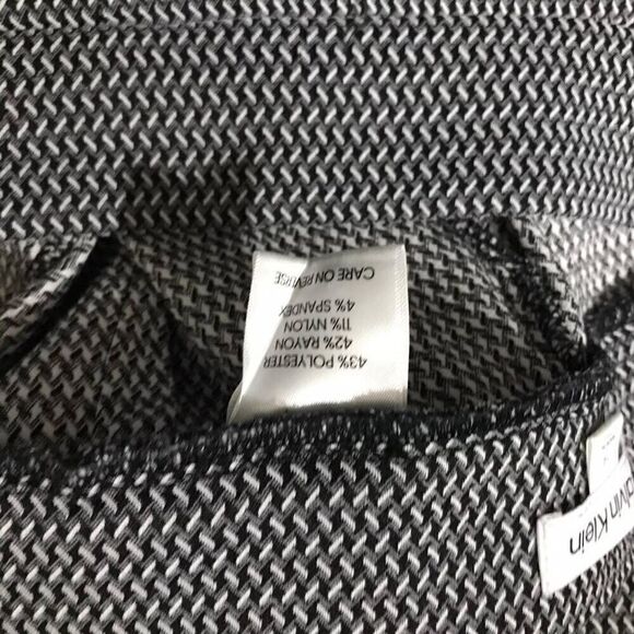 Calvin Klein Patterened Pull-On Dress Pants Size 14 - Picture 5 of 6